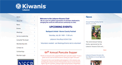 Desktop Screenshot of lebanonkiwanisclub.org