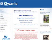 Tablet Screenshot of lebanonkiwanisclub.org